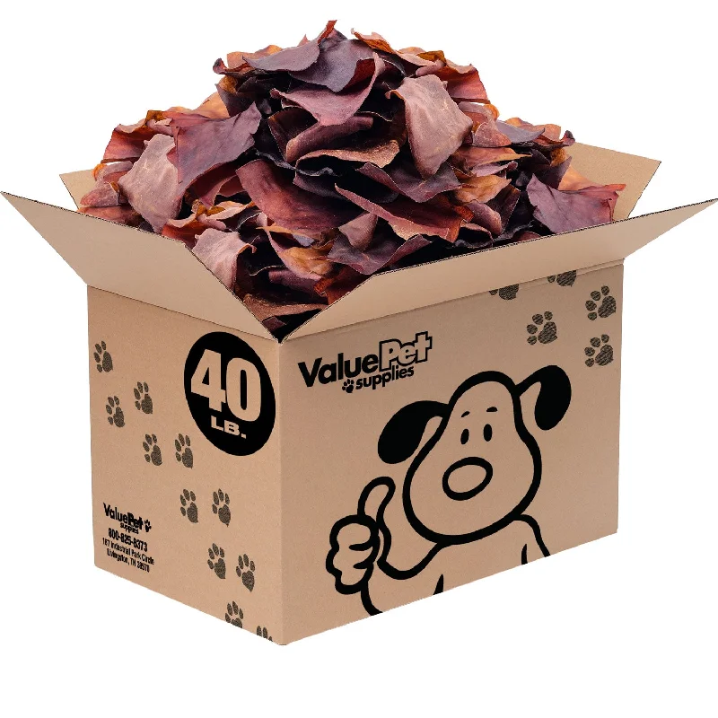 ValueBull USA Collagen Chips, Beef Dog Chews, Smoked, 40 Pounds WHOLESALE PACK