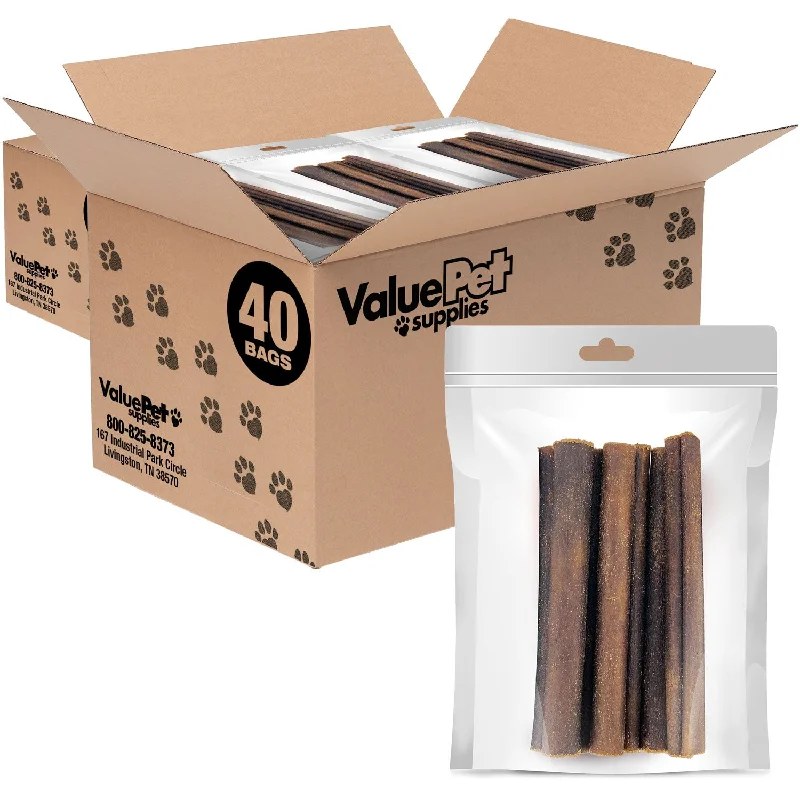 ValueBull USA Collagen Sticks, Premium Beef Dog Chews, Thick 6 Inch, 400 Count RESALE PACKS (80 x 5 Count)