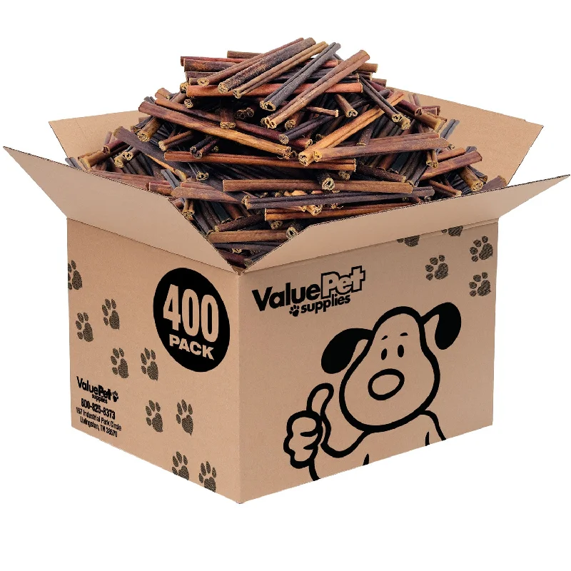 ValueBull USA Collagen Sticks, Premium Beef Dog Chews, Extra Thin 6 Inch, 400 ct WHOLESALE PACK