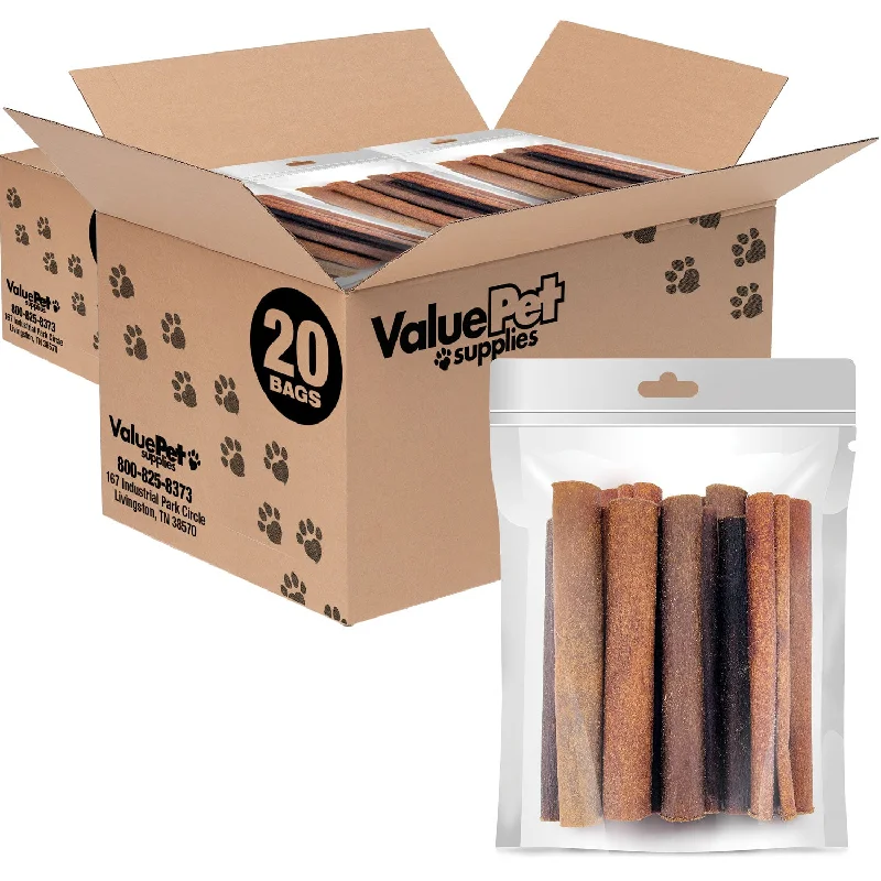 ValueBull USA Collagen Sticks, Premium Beef Dog Chews, Jumbo 6 Inch, 400 Count RESALE PACKS (40 x 10 Count)