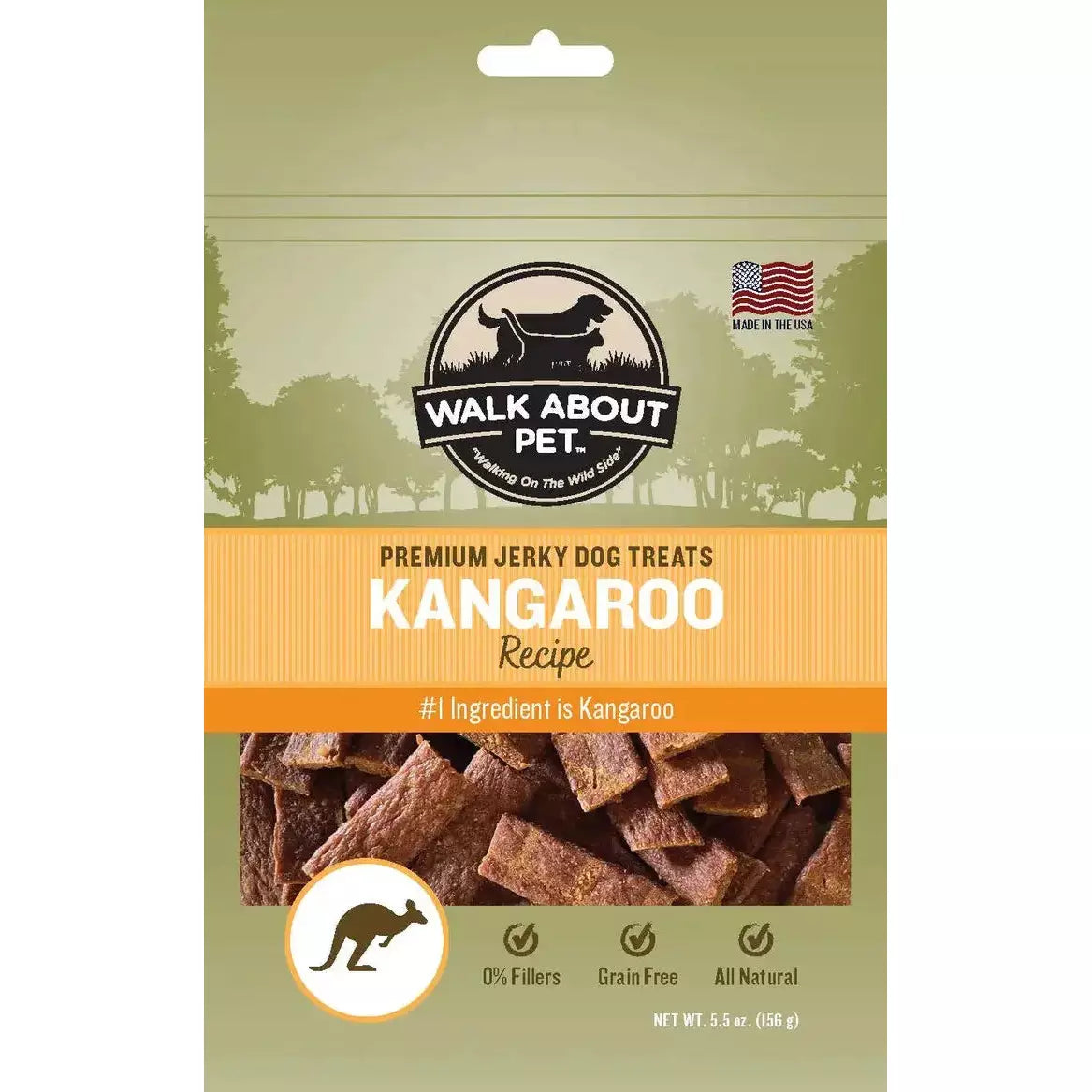 Walk About Kangaroo Jerky Dog Treat