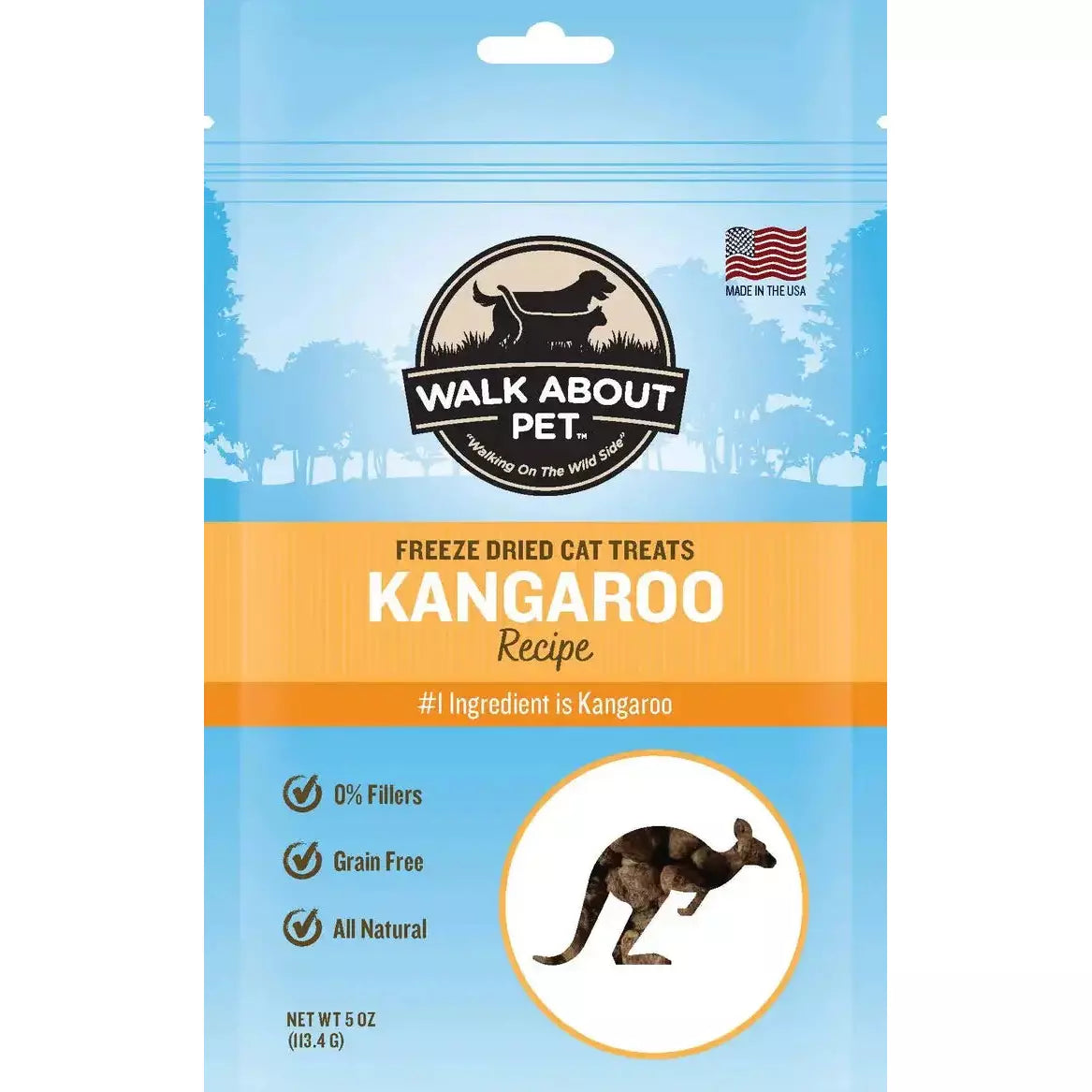 Walk About Pet Kangaroo Freeze Dried Cat Treat