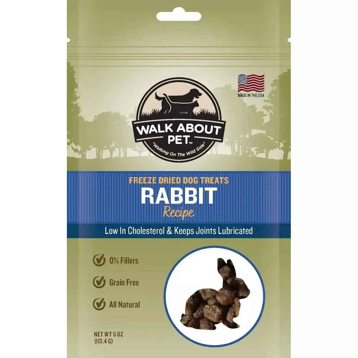 Walk About Pet Rabbit Freeze Dried Dog Treat