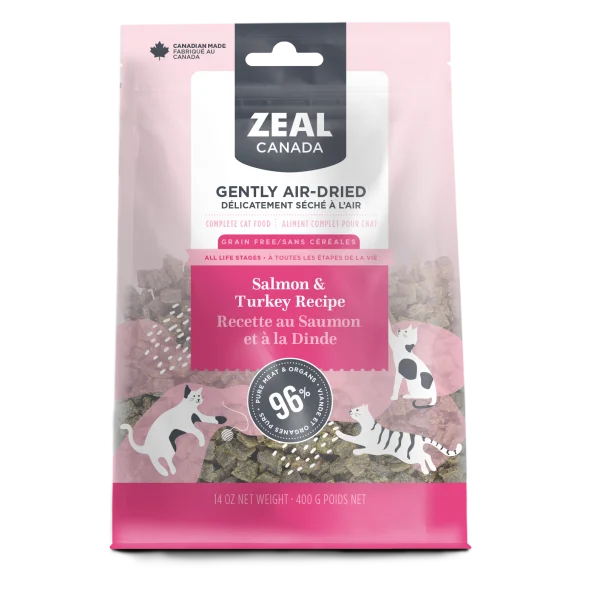 Zeal Air Dried Salmon and Turkey for Cats