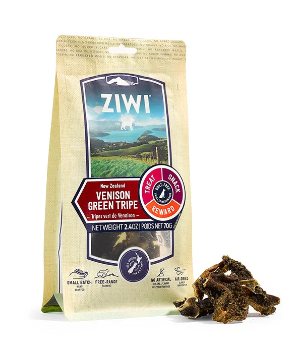 ZiwiPeak Venison Green Tripe Dog Treats - 70G